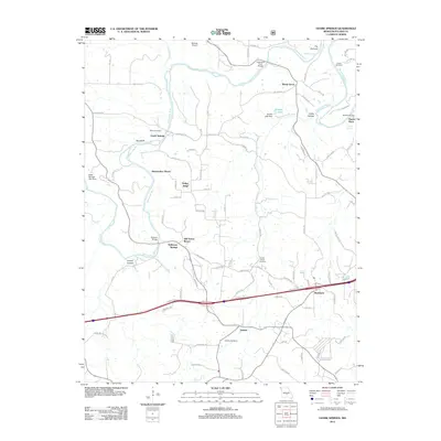 2012 Map of Ozark Springs, 2012 Print