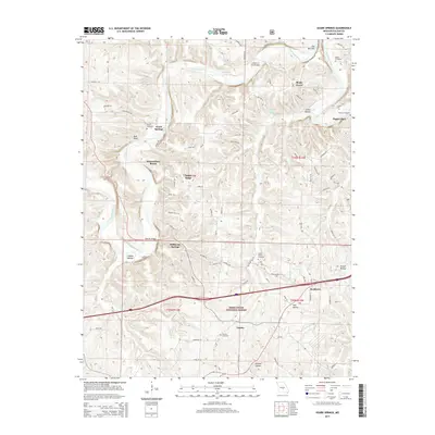 2015 Map of Ozark Springs, 2015 Print