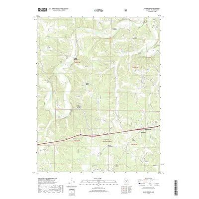 2017 Map of Ozark Springs, 2017 Print