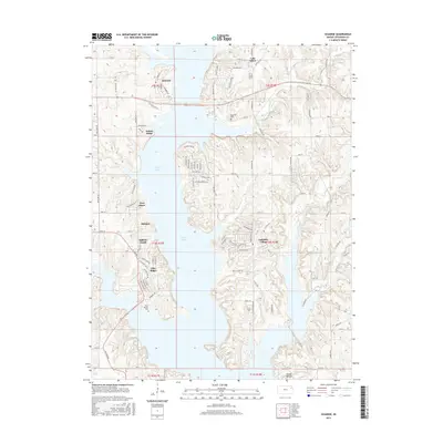 2015 Map of Ozawkie, 2015 Print