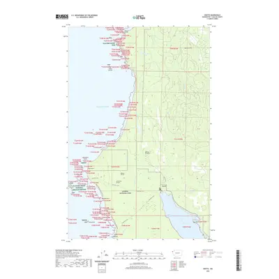 2020 Map of Ozette, 2020 Print