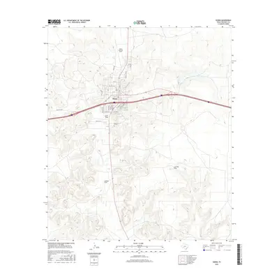 2016 Map of Ozona, 2016 Print