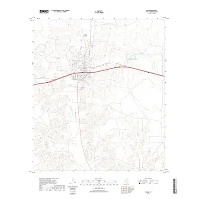 2019 Map of Ozona, 2019 Print