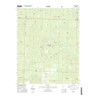 2017 Map of Ozone, 2017 Print