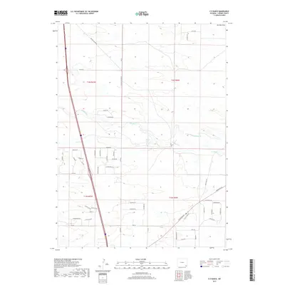 2017 Map of P O Ranch, 2017 Print