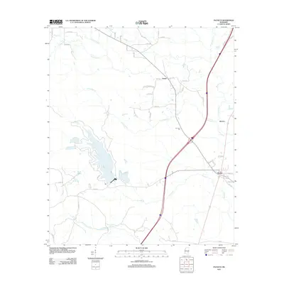 2012 Map of Pachuta, 2012 Print