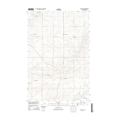 2013 Map of Pacific Lake, 2013 Print