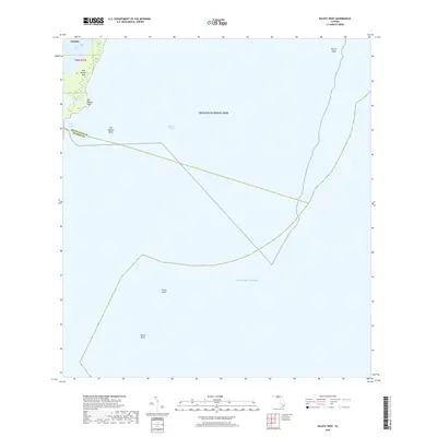 2018 Map of Pacific Reef, 2018 Print