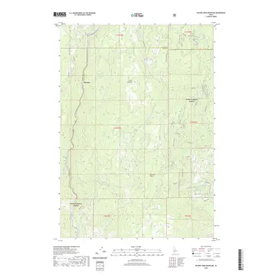 2020 Map of Packer John Mountain, 2020 Print