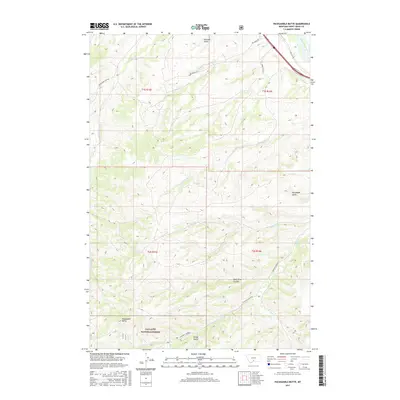 2017 Map of Packsaddle Butte, 2017 Print