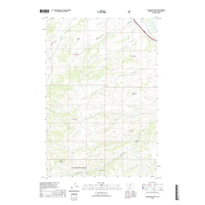 2020 Map of Packsaddle Butte, 2020 Print
