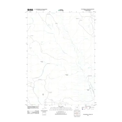 2012 Map of Packsaddle Canyon, 2012 Print