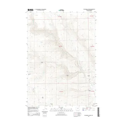 2015 Map of Packsaddle Canyon, 2015 Print