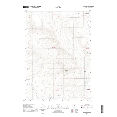 2017 Map of Packsaddle Canyon, 2017 Print