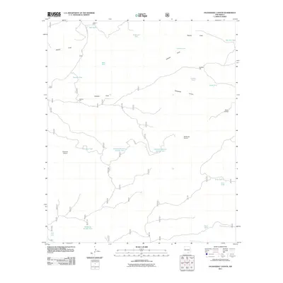 2011 Map of Packsaddle Canyon, 2011 Print