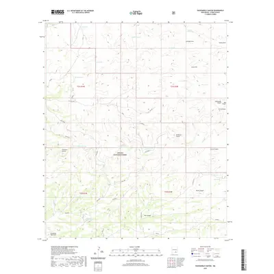 2020 Map of Packsaddle Canyon, 2020 Print