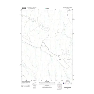 2012 Map of Packsaddle Creek, 2012 Print