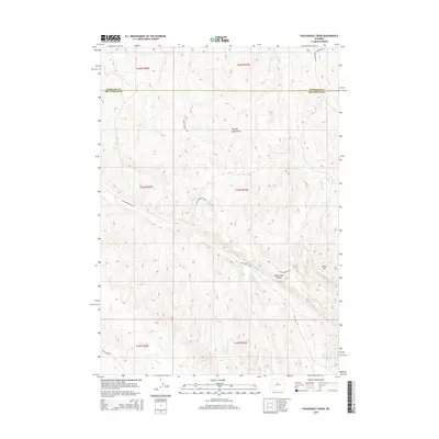 2015 Map of Packsaddle Creek, 2015 Print