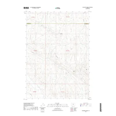 2018 Map of Packsaddle Creek, 2018 Print