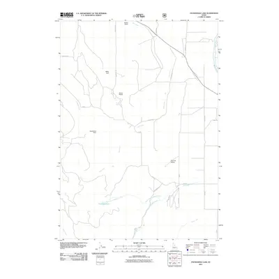 2011 Map of Packsaddle Lake, 2011 Print