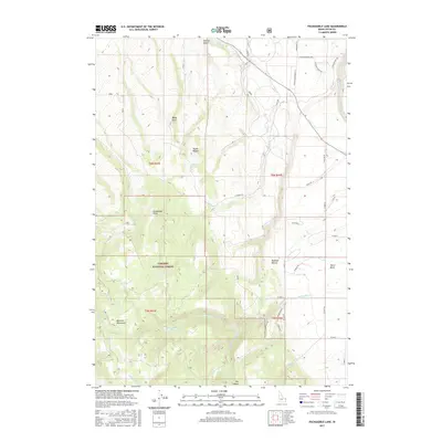 2017 Map of Packsaddle Lake, 2017 Print