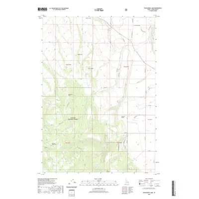 2020 Map of Packsaddle Lake, 2020 Print