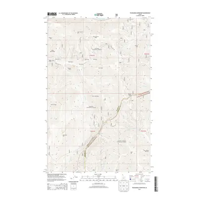 2013 Map of Packsaddle Mountain, 2013 Print