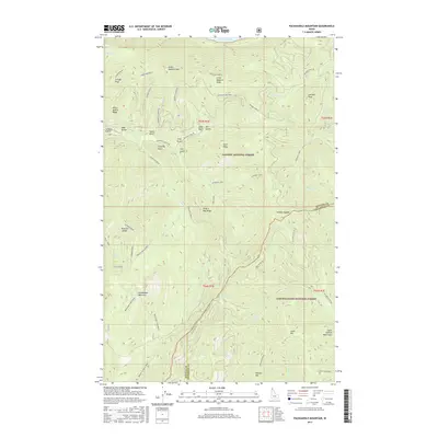 2017 Map of Packsaddle Mountain, 2017 Print