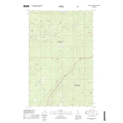 2020 Map of Packsaddle Mountain, 2020 Print