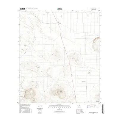 2016 Map of Packsaddle Mountain, 2016 Print
