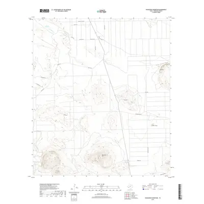 2019 Map of Packsaddle Mountain, 2019 Print