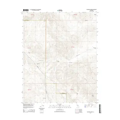 2015 Map of Packwood Creek, 2015 Print