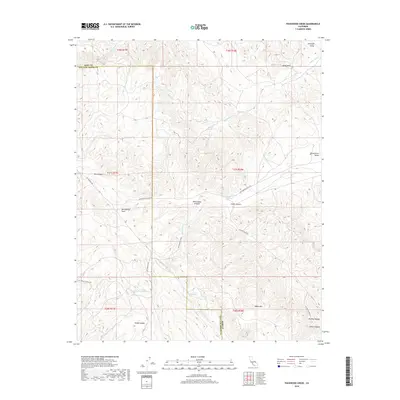 2018 Map of Packwood Creek, 2018 Print