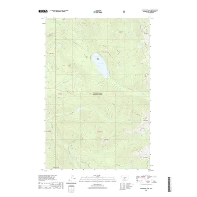 2020 Map of Packwood Lake, 2020 Print