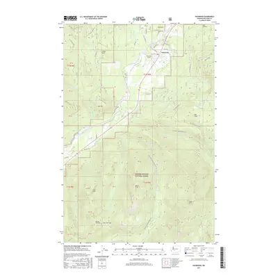 2017 Map of Packwood, 2017 Print