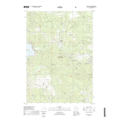 2017 Map of Pactola Dam, 2017 Print
