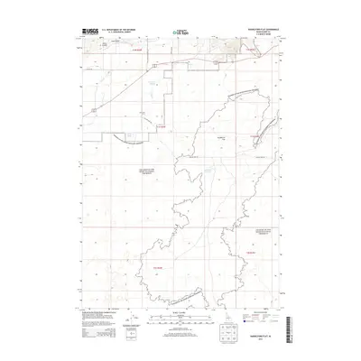 2013 Map of Paddelford Flat, 2013 Print