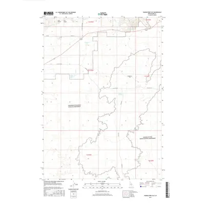 2017 Map of Paddelford Flat, 2017 Print
