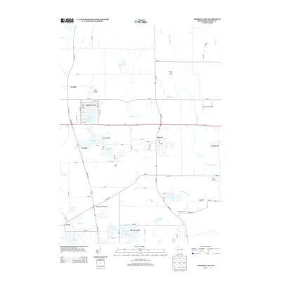 2013 Map of Paddock Lake, 2013 Print