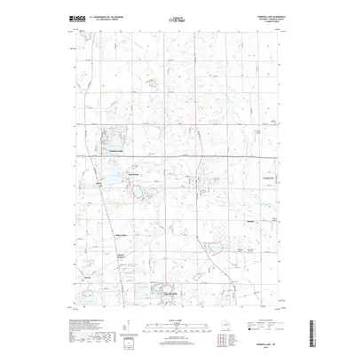 2018 Map of Paddock Lake, 2018 Print
