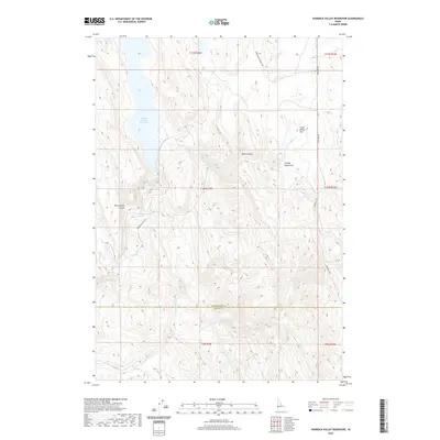 2020 Map of Paddock Valley Reservoir, 2020 Print