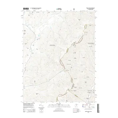 2014 Map of Paddy Knob, 2014 Print