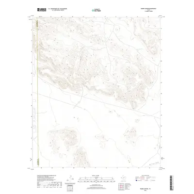 2019 Map of Padre Canyon, 2019 Print