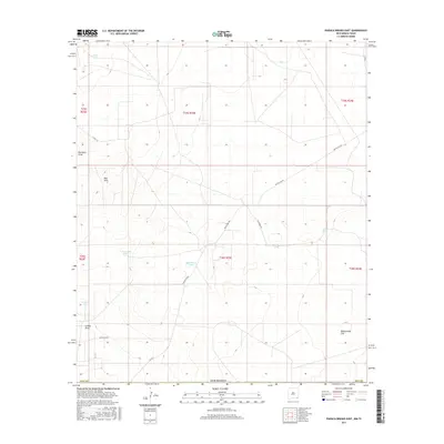 2017 Map of Paduca Breaks East, 2017 Print