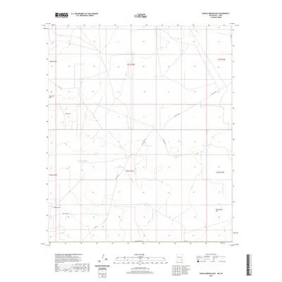2020 Map of Paduca Breaks East, 2020 Print
