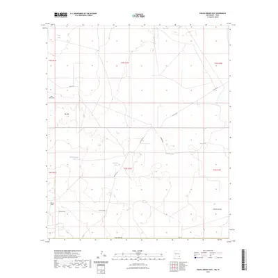2023 Map of Paduca Breaks East, 2023 Print