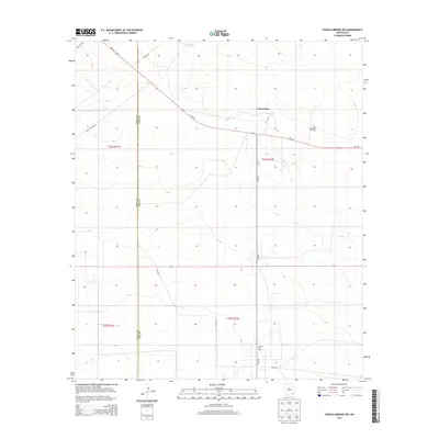 2013 Map of Paduca Breaks NW, 2013 Print