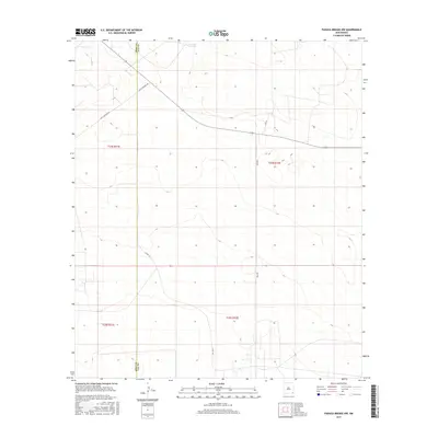 2017 Map of Paduca Breaks NW, 2017 Print