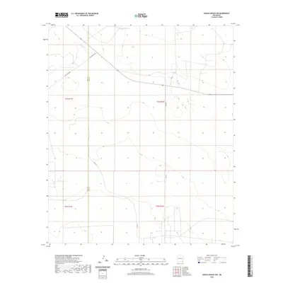 2020 Map of Paduca Breaks NW, 2020 Print