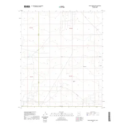 2020 Map of Paduca Breaks West, 2020 Print
